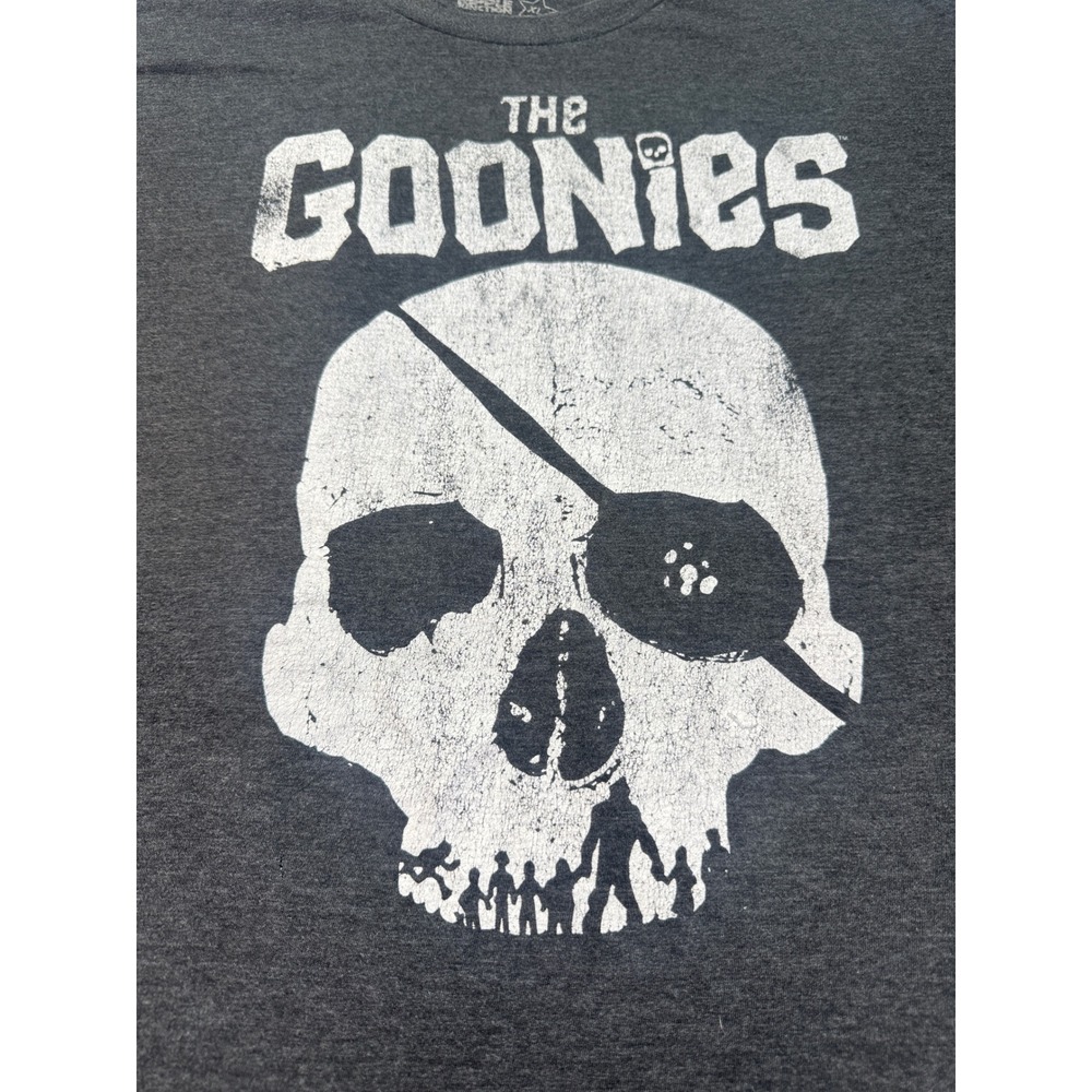 Ripple Junction The Goonies One-Eyed Willy Skull T-Shirt XL Charcoal Grey Tee
